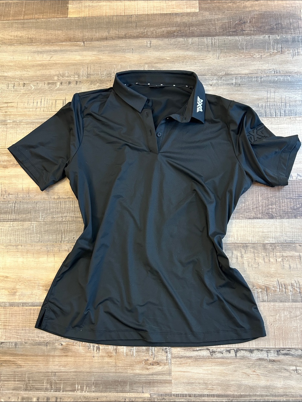 PXG Black Women's Short Sleeve Polo